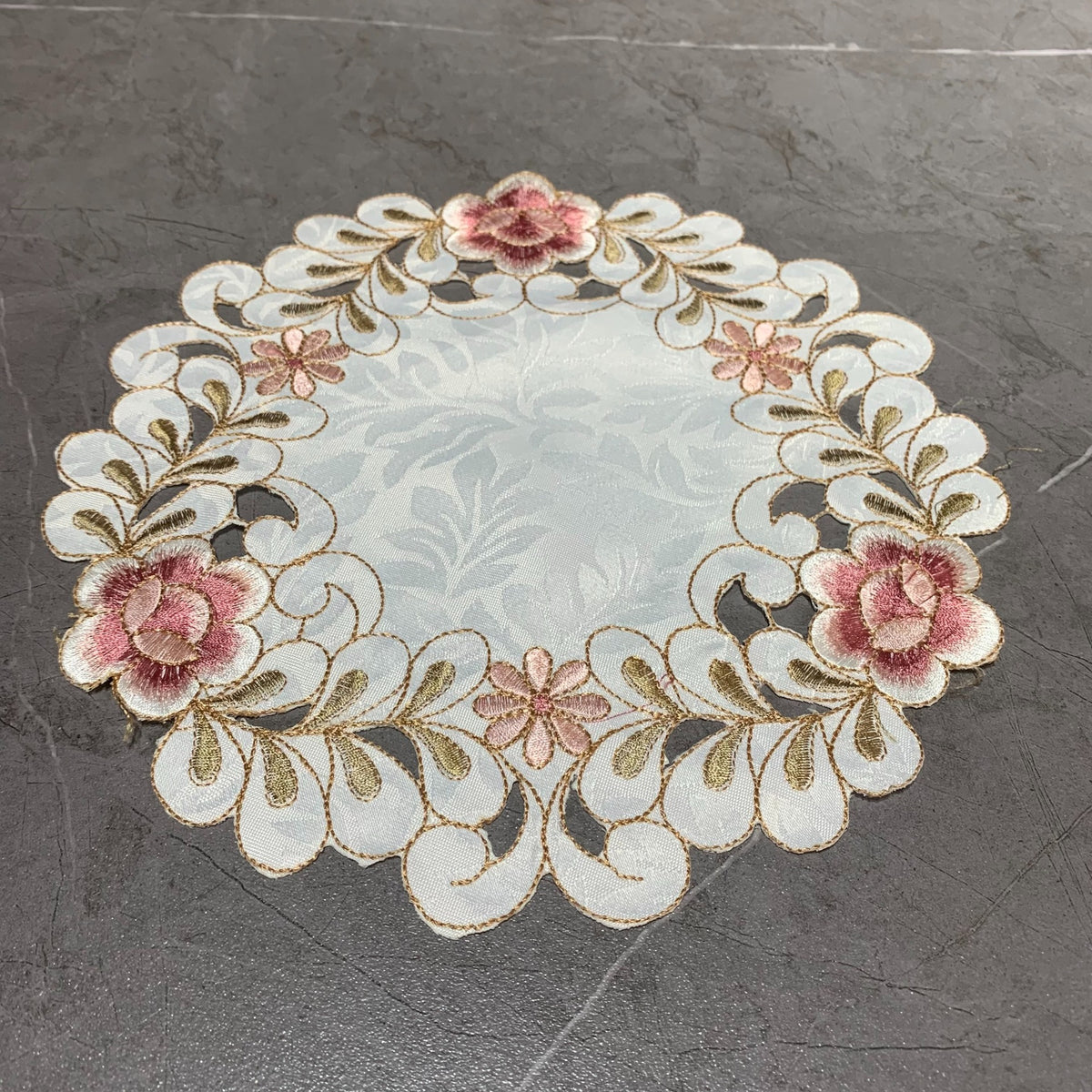 Embroidered Round Placemat