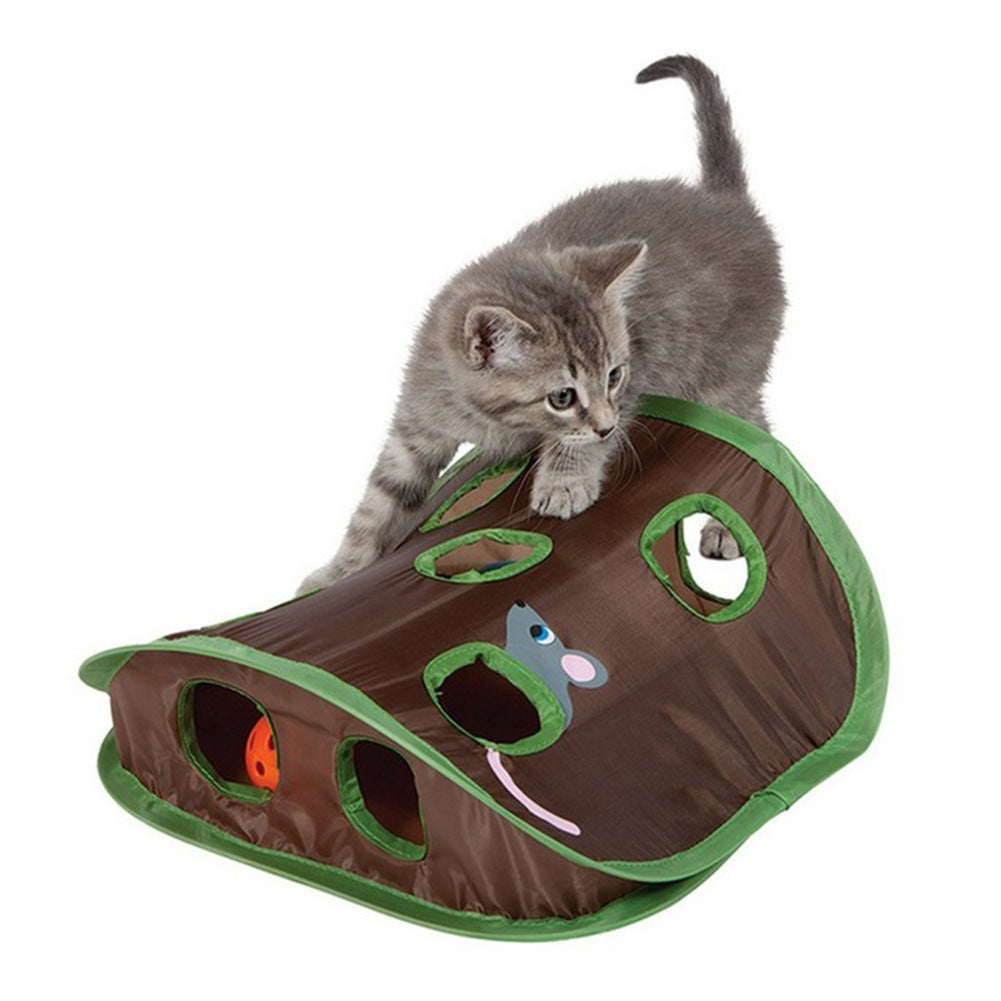 9-Hole Cat Hide & Seek Mat