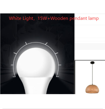 Woven Bamboo Pendant Light