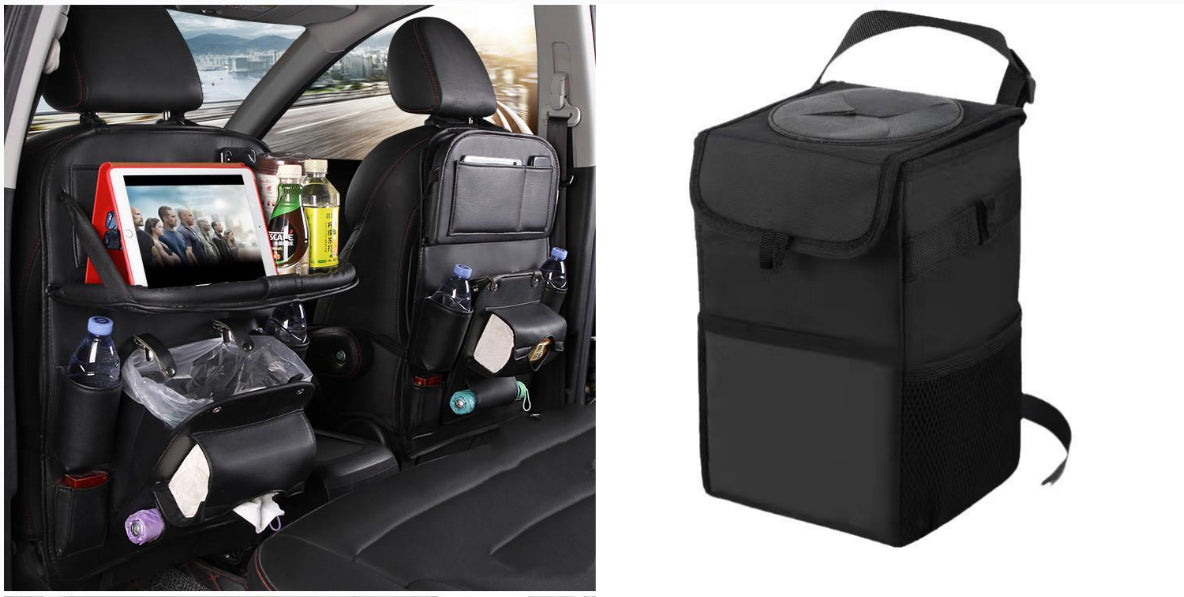 Faux Leather Seat-Back Car Organizer