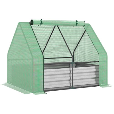 Raised Garden Bed with Greenhouse Cover