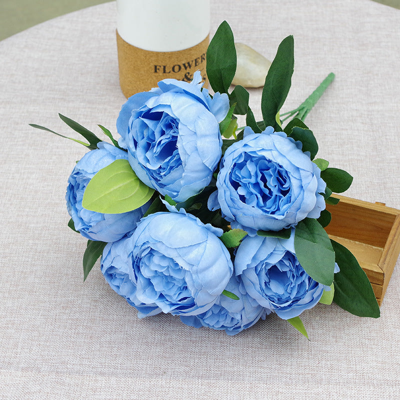 7-Head Silk Peony Stem