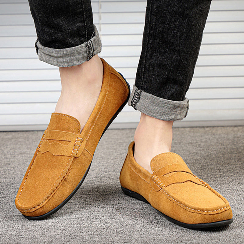 Men's Suede Slip-On Loafers