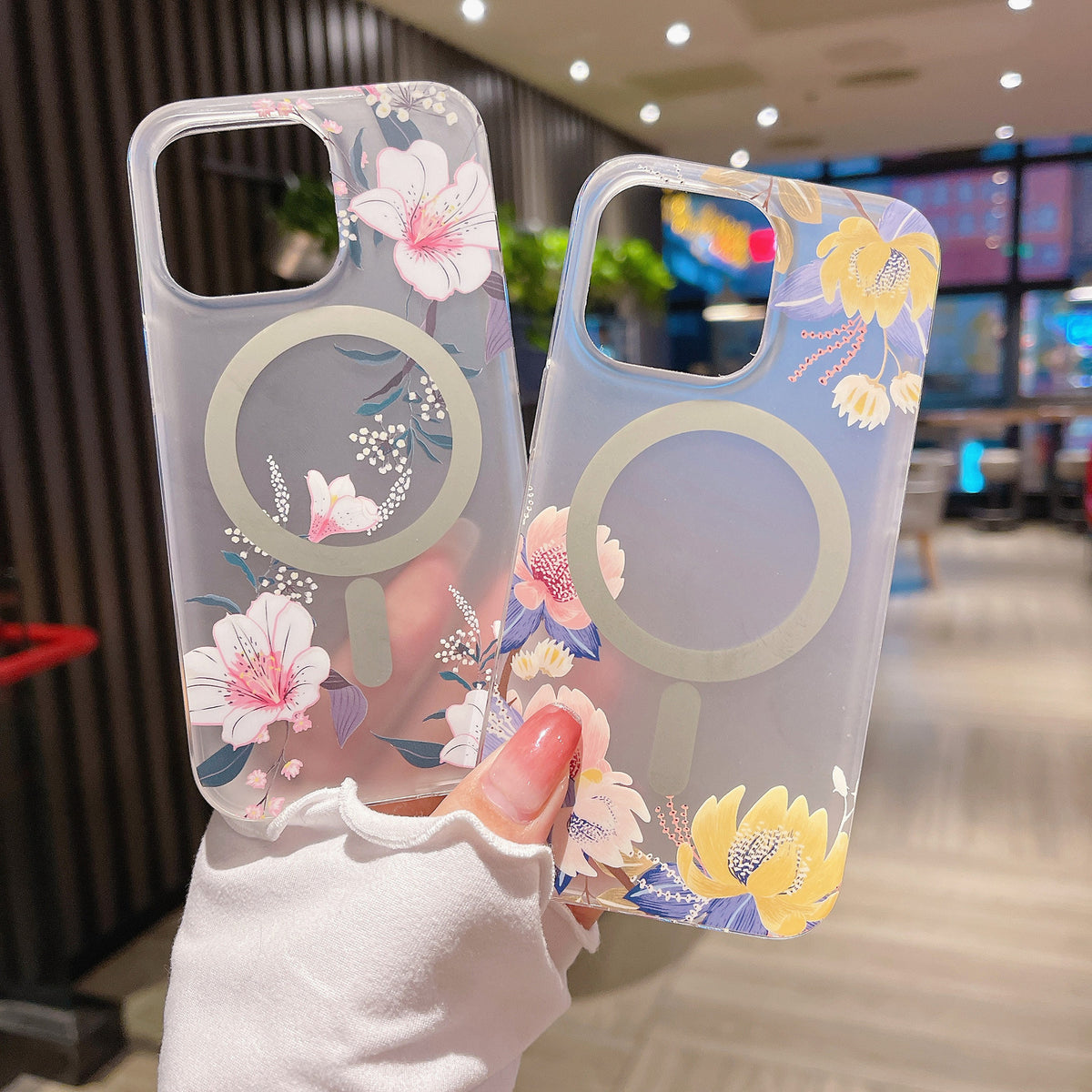 Frosted Flower Magnetic Case