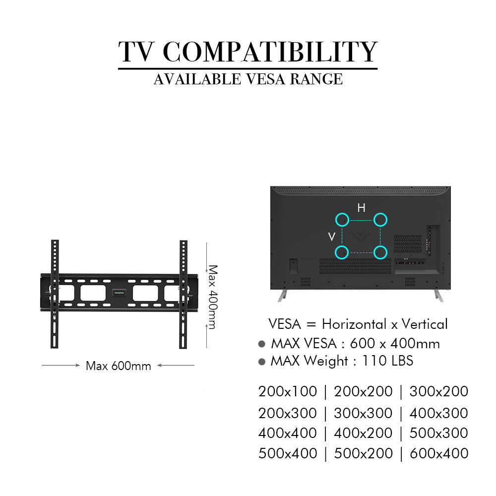 TV Wall Mount for 32–70" TVs