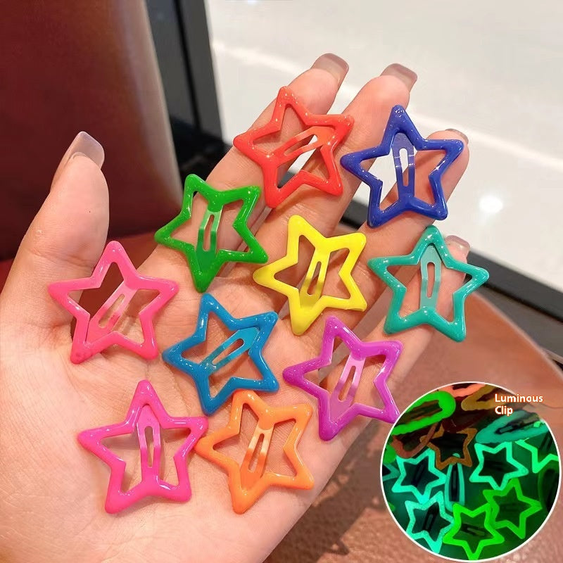 Kids' Colorful Snap Hair Clips (10-Pack)