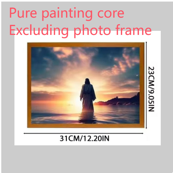 LED Light-Up Cross Art Frame