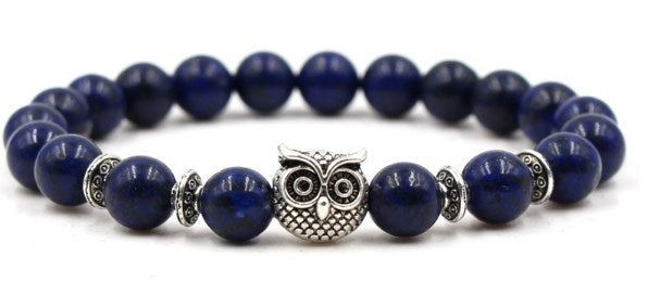 Carved Lion Head Bead Bracelet