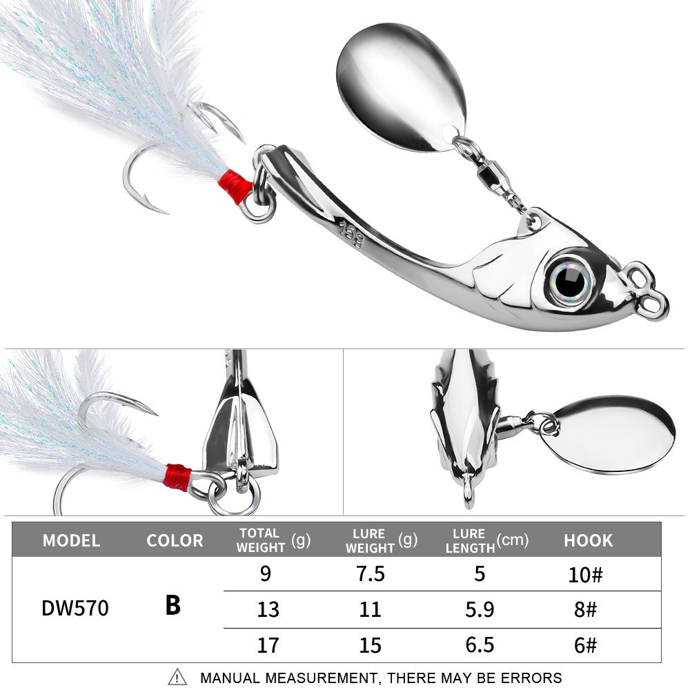 Spinning Spoon Fishing Lure