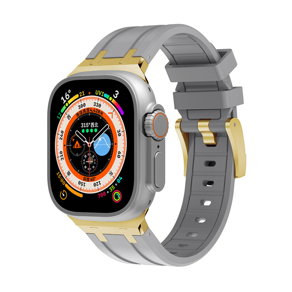 Two-Tone Silicone Smartwatch Band