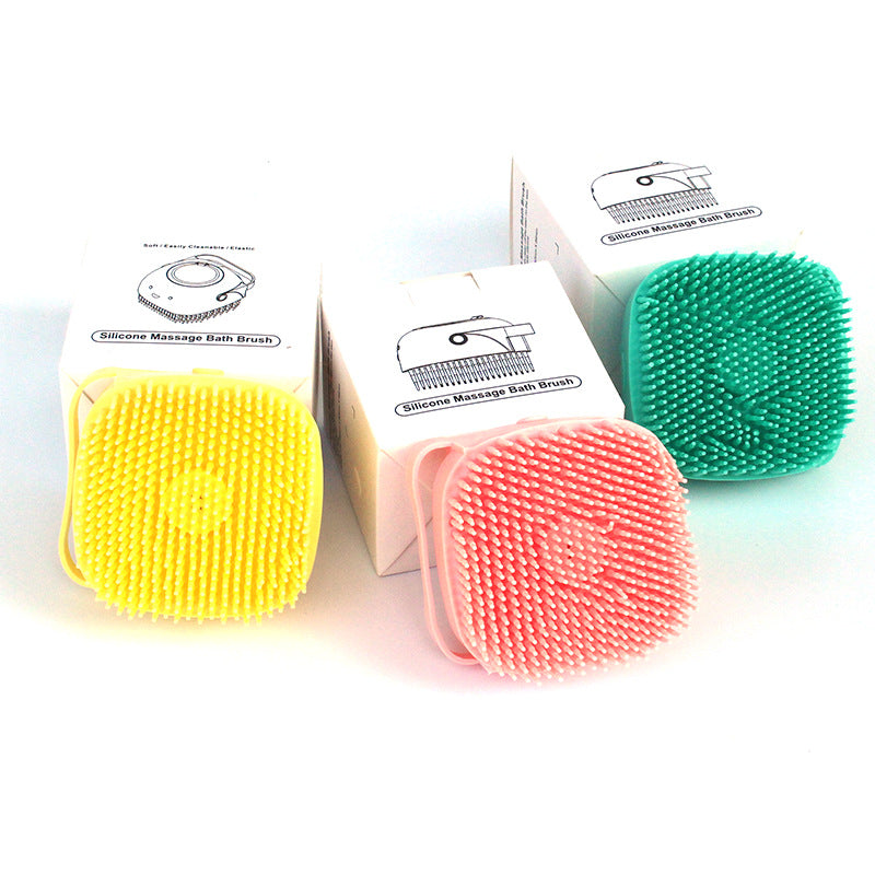 Silicone Pet Bath Brush with Shampoo Dispenser