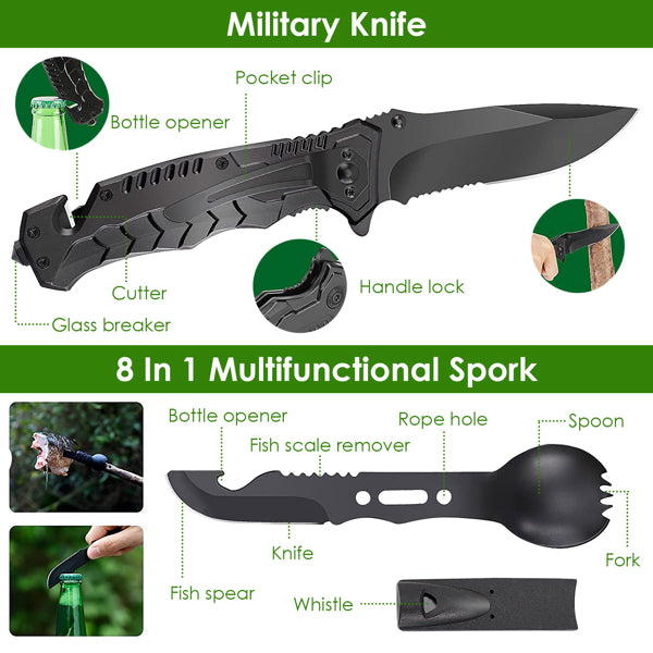 47-in-1 Survival Kit Backpack