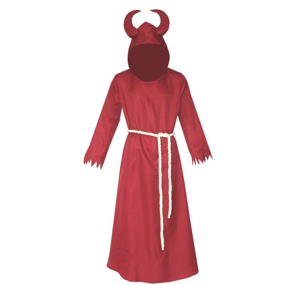 Horned Dark Wizard Cloak