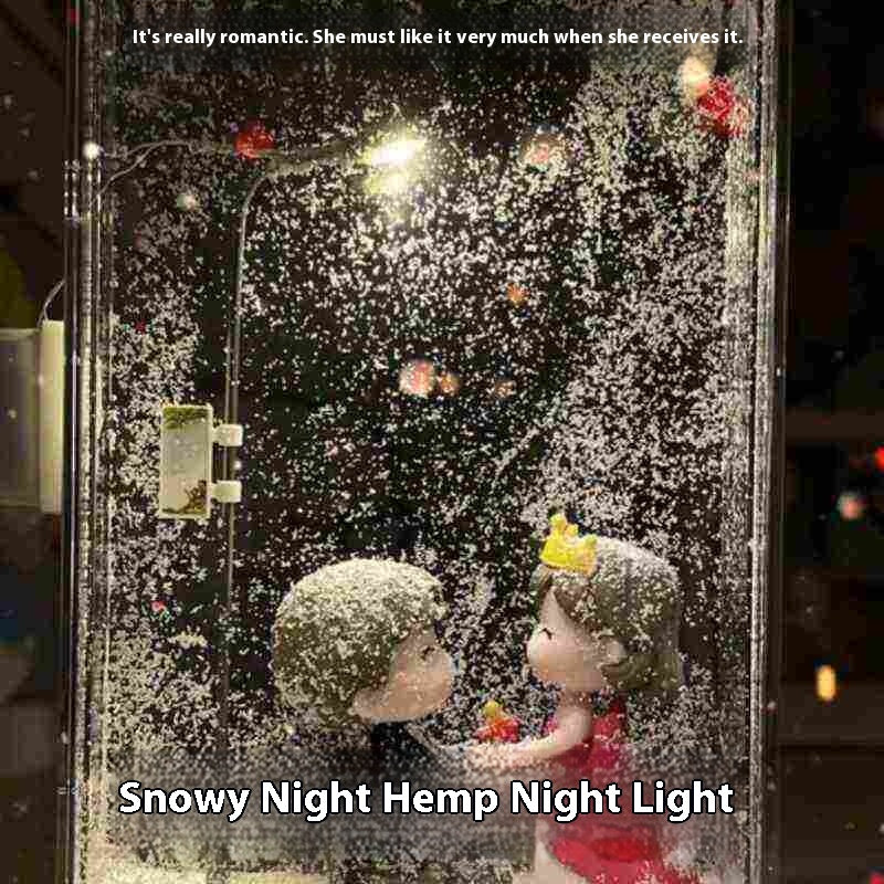 DIY Snowy Village Night Light