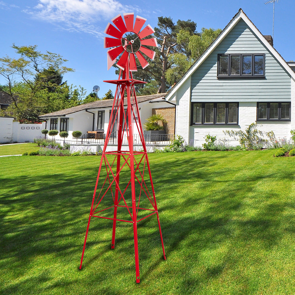 8 ft Decorative Garden Windmill