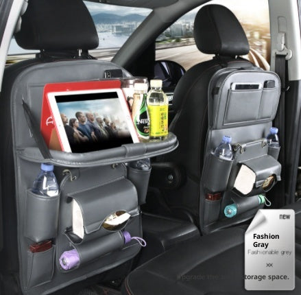 Faux Leather Seat-Back Car Organizer