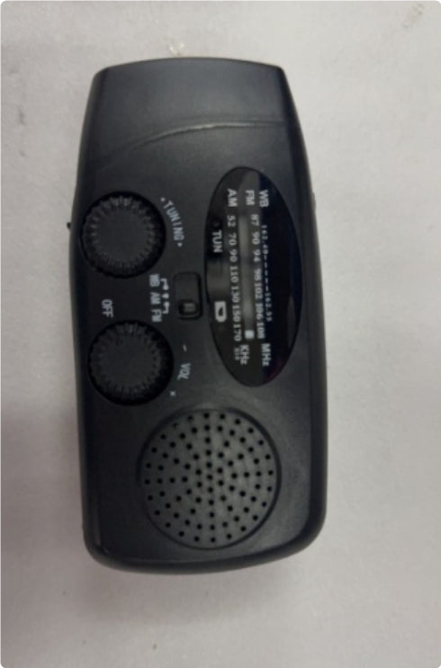 Solar Hand-Crank Emergency Radio & Flashlight