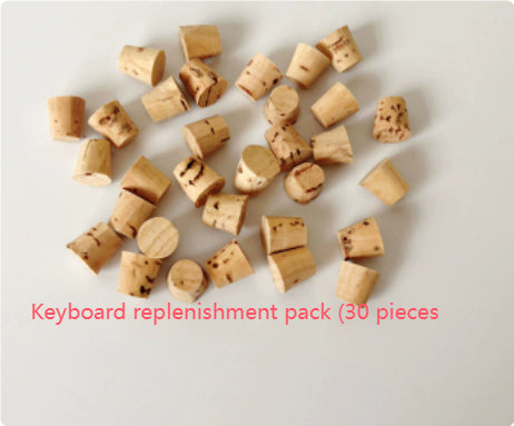 Wooden Keyboard Parrot Toy