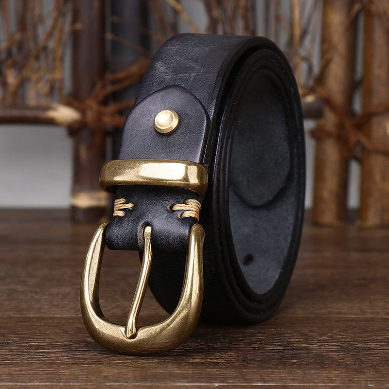 Vintage Distressed Leather Belt