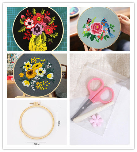 3D Flower Embroidery Kit