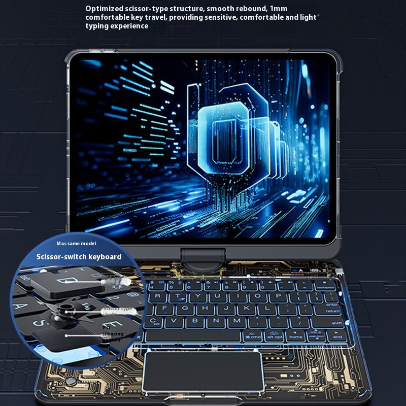 360° Keyboard Case with Trackpad for iPad