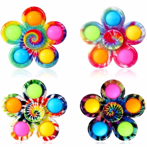 Flower Fidget Spinners (4-Pack)