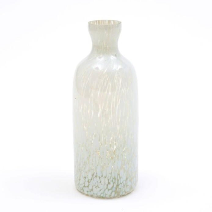 Speckled Glass Bottle Vase