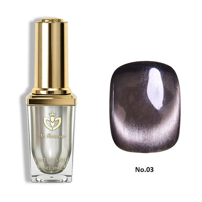 Magnetic Cat-Eye Gel Polish – Silver Gray (10 ml)