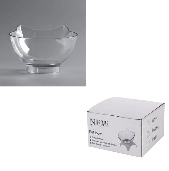 Elevated Cat Feeder with Clear Bowls