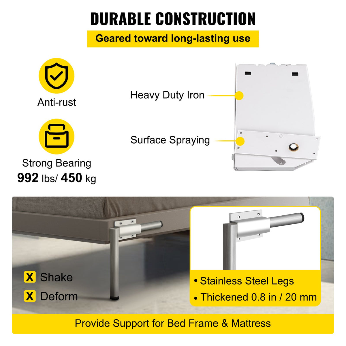 Murphy Bed Spring Mechanism Kit