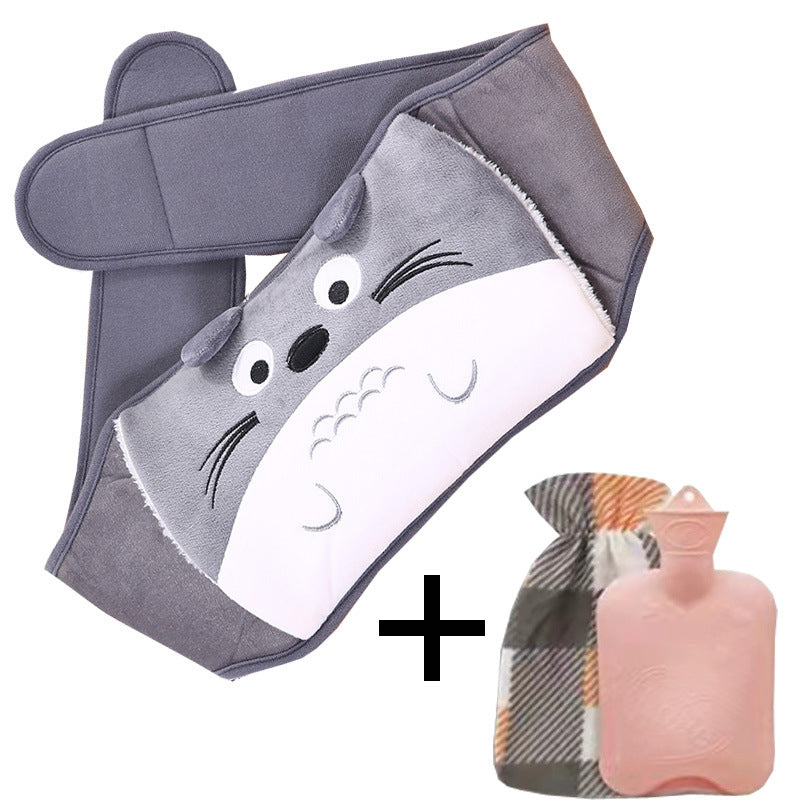 Plush Belly Warmer with Hot Water Bottle