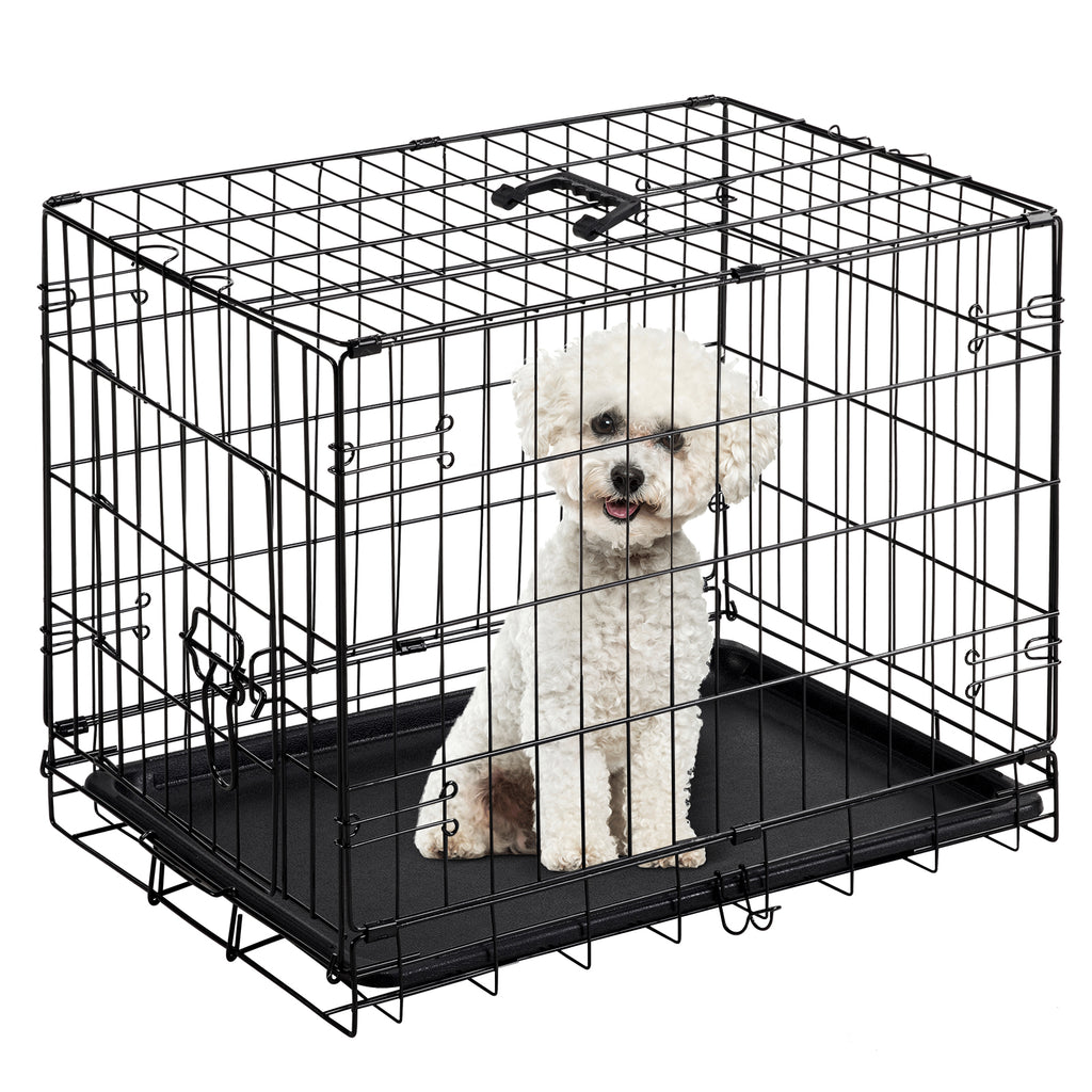 Folding Metal Dog Crate (24–30 in)