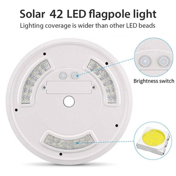Solar Flagpole Light