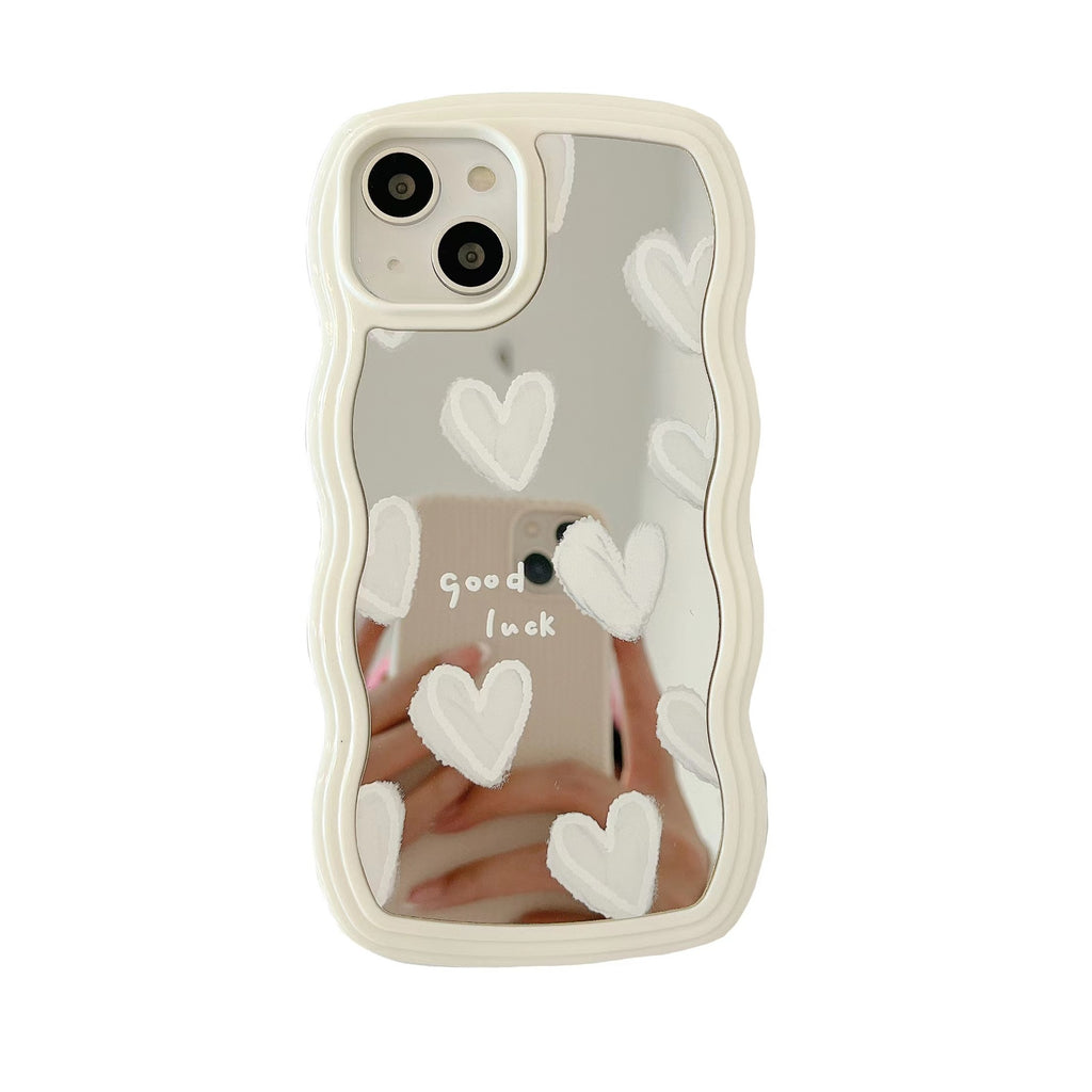 Wavy Mirror Heart iPhone Case