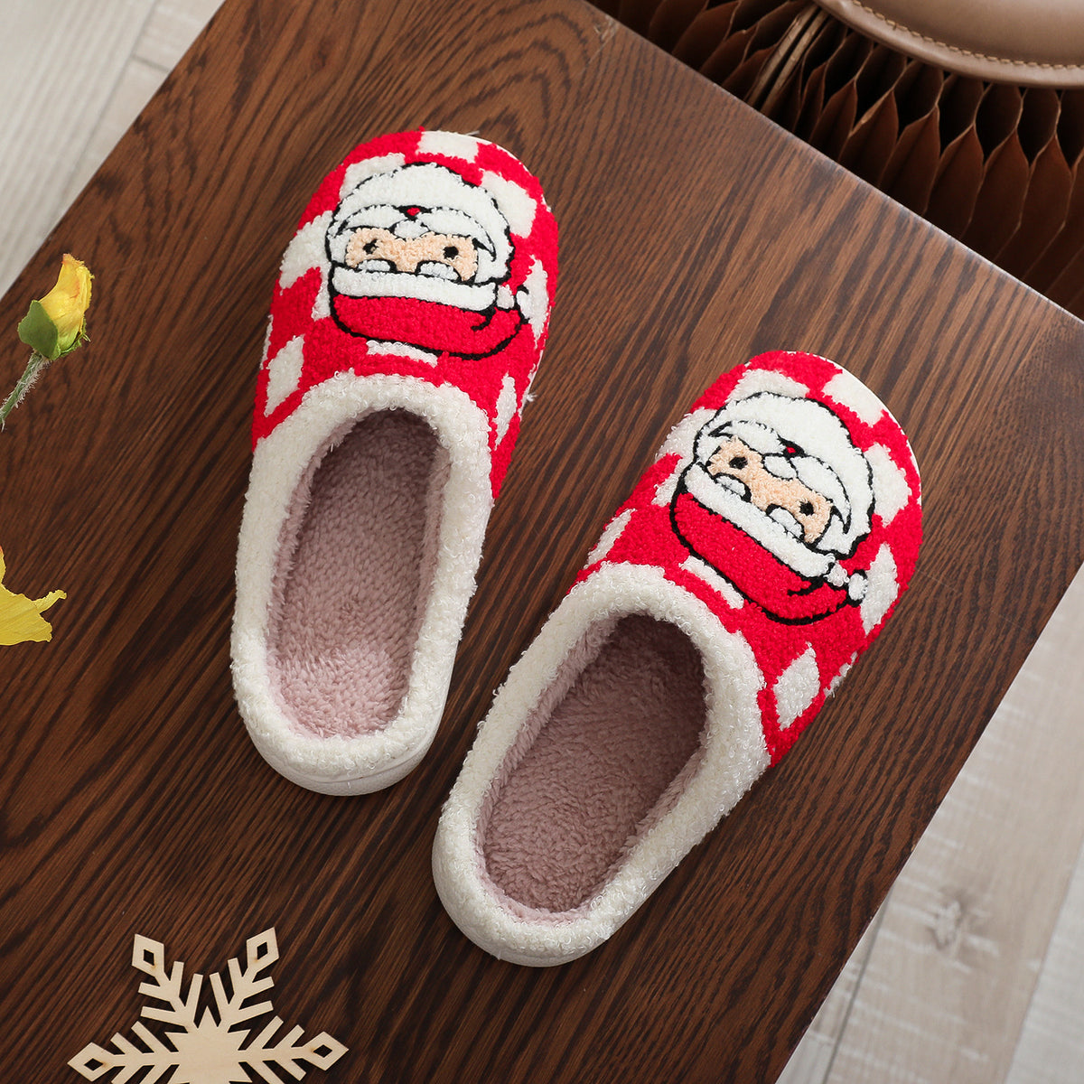 Santa Plaid Slippers