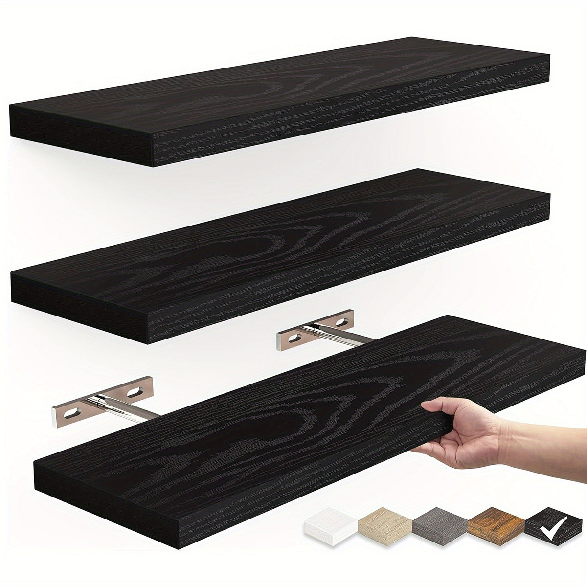 Solid Wood Floating Shelf
