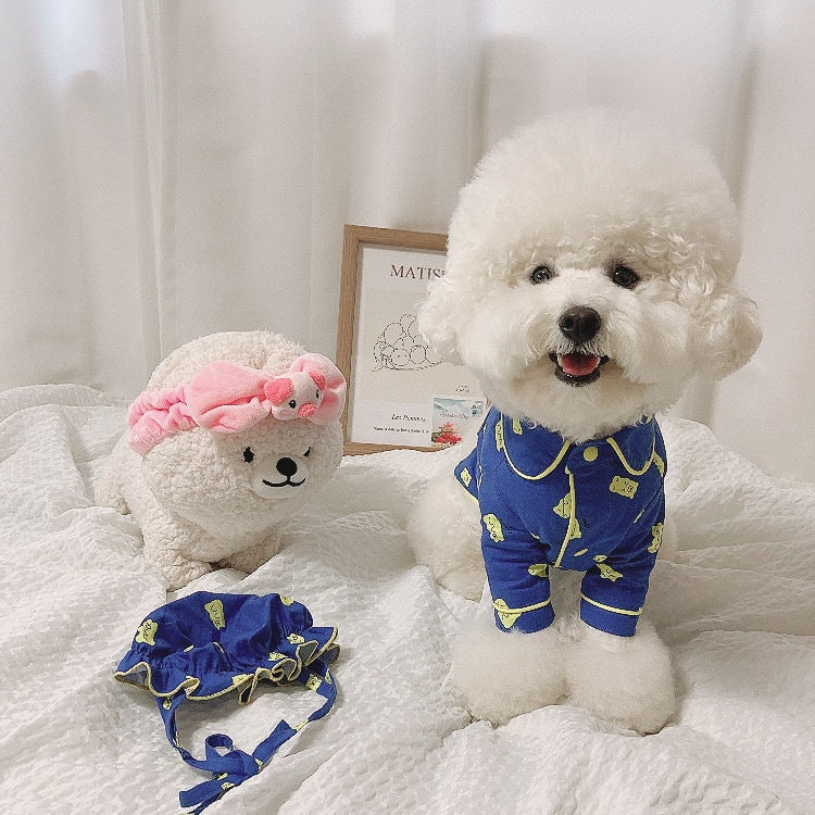 Candy Bear Pet Pajamas with Hat
