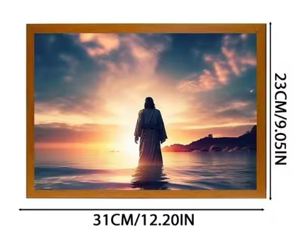 LED Light-Up Cross Art Frame