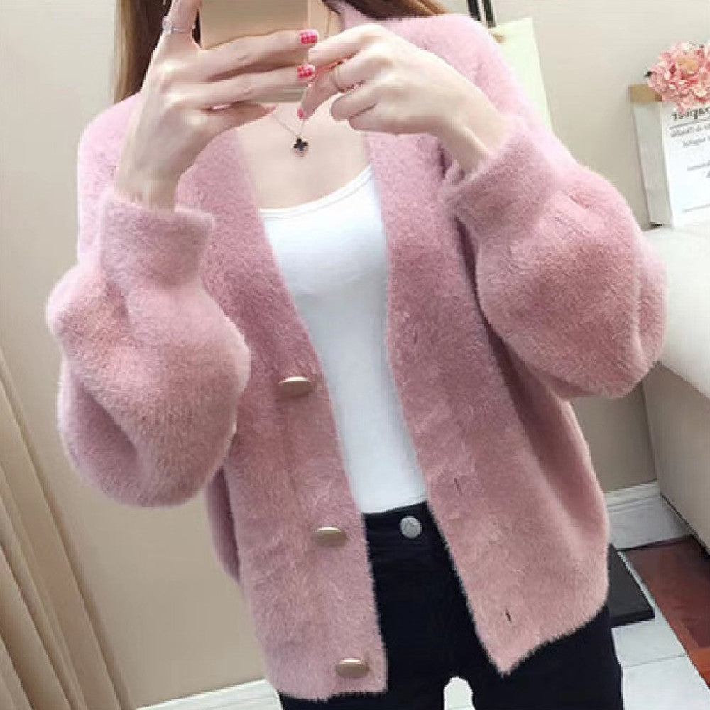 Women's Loose Knit Cropped Top