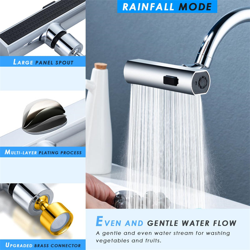 Rotating Waterfall Faucet Extender