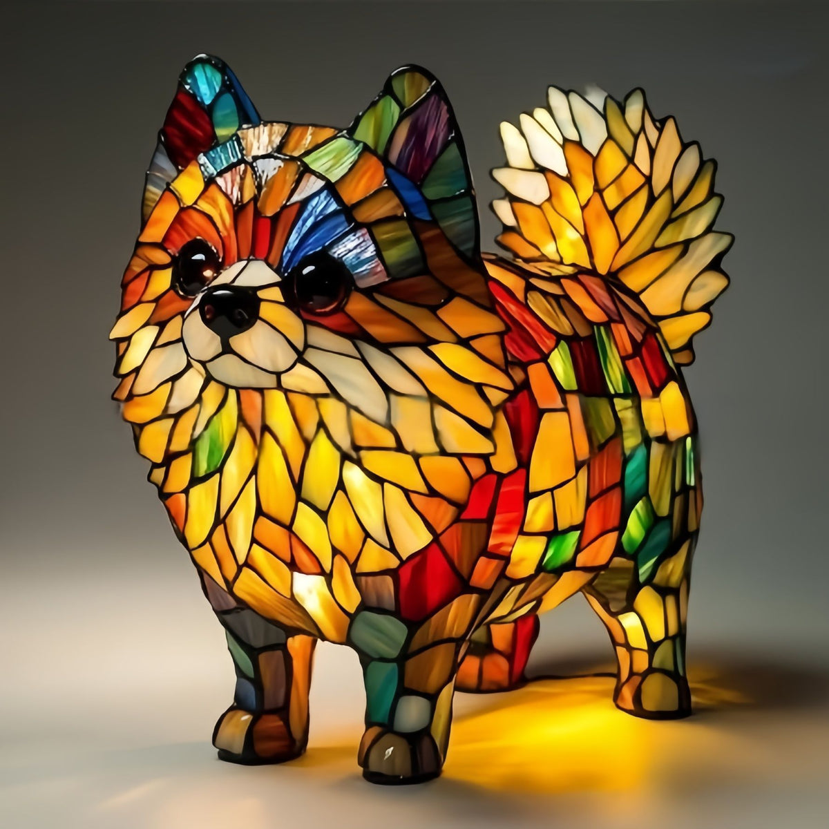 Color-Changing Dog Figure Lamp