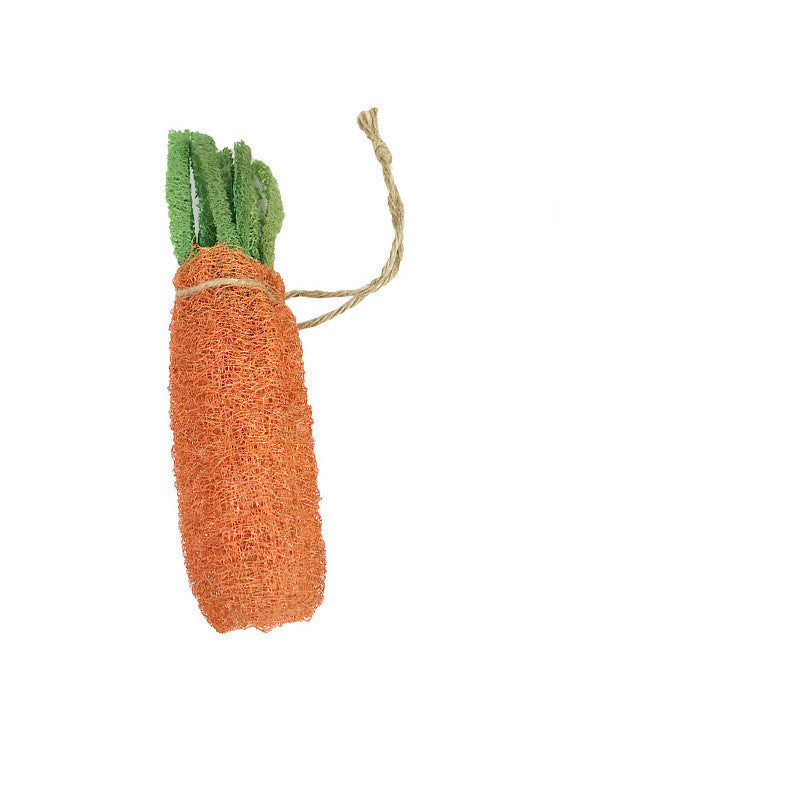 Woven Carrot Chew Toy for Small Pets