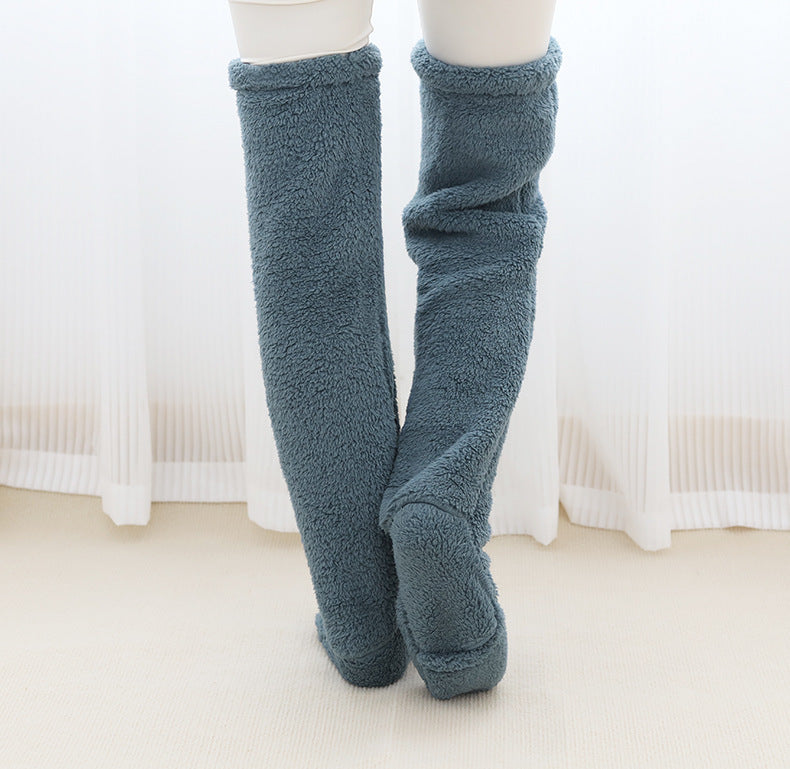 Fuzzy Over-the-Knee Socks
