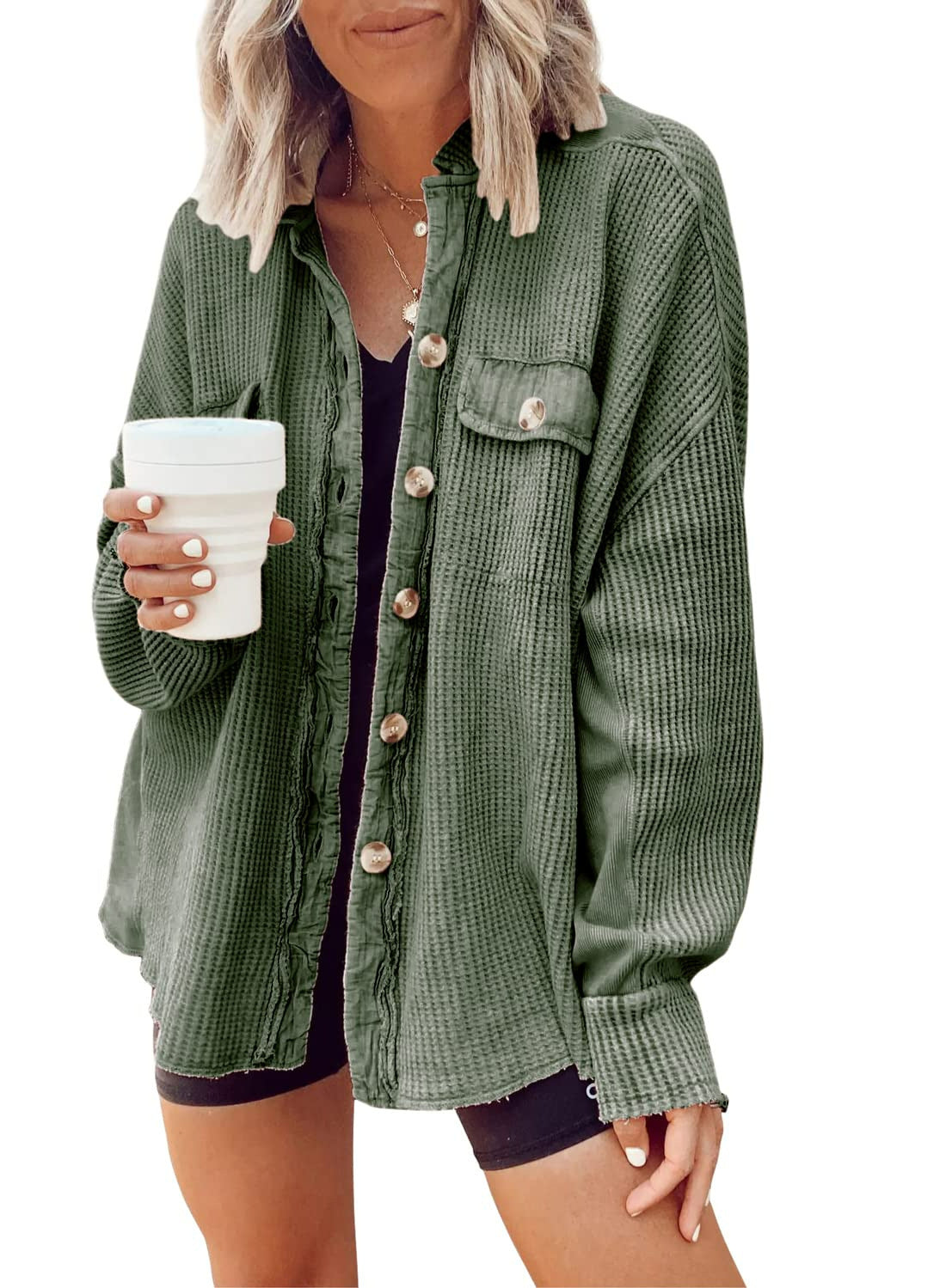 Women's Button-Up Shirt Jacket