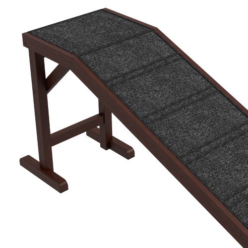 Carpeted Pet Ramp for Beds