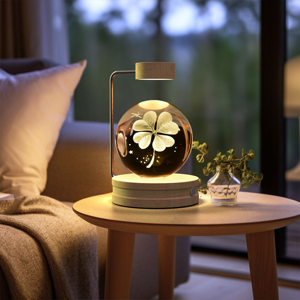 3D Crystal Ball Night Light