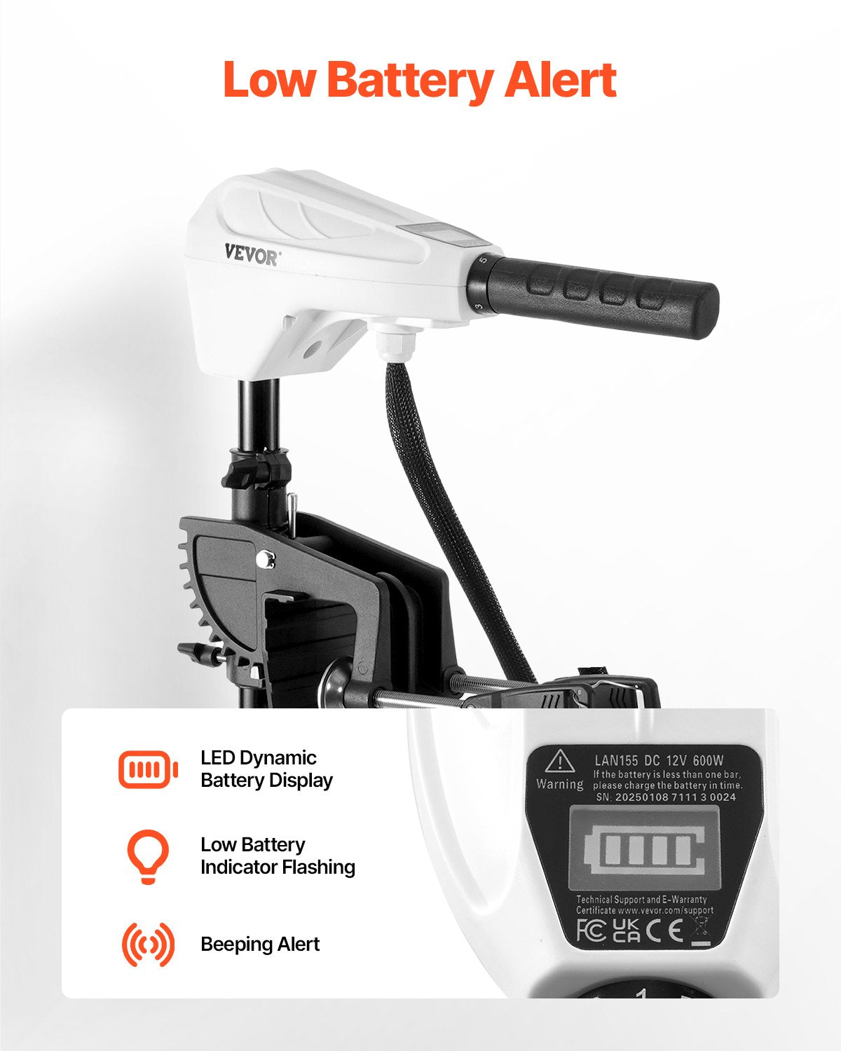 55 lb Thrust Electric Trolling Motor