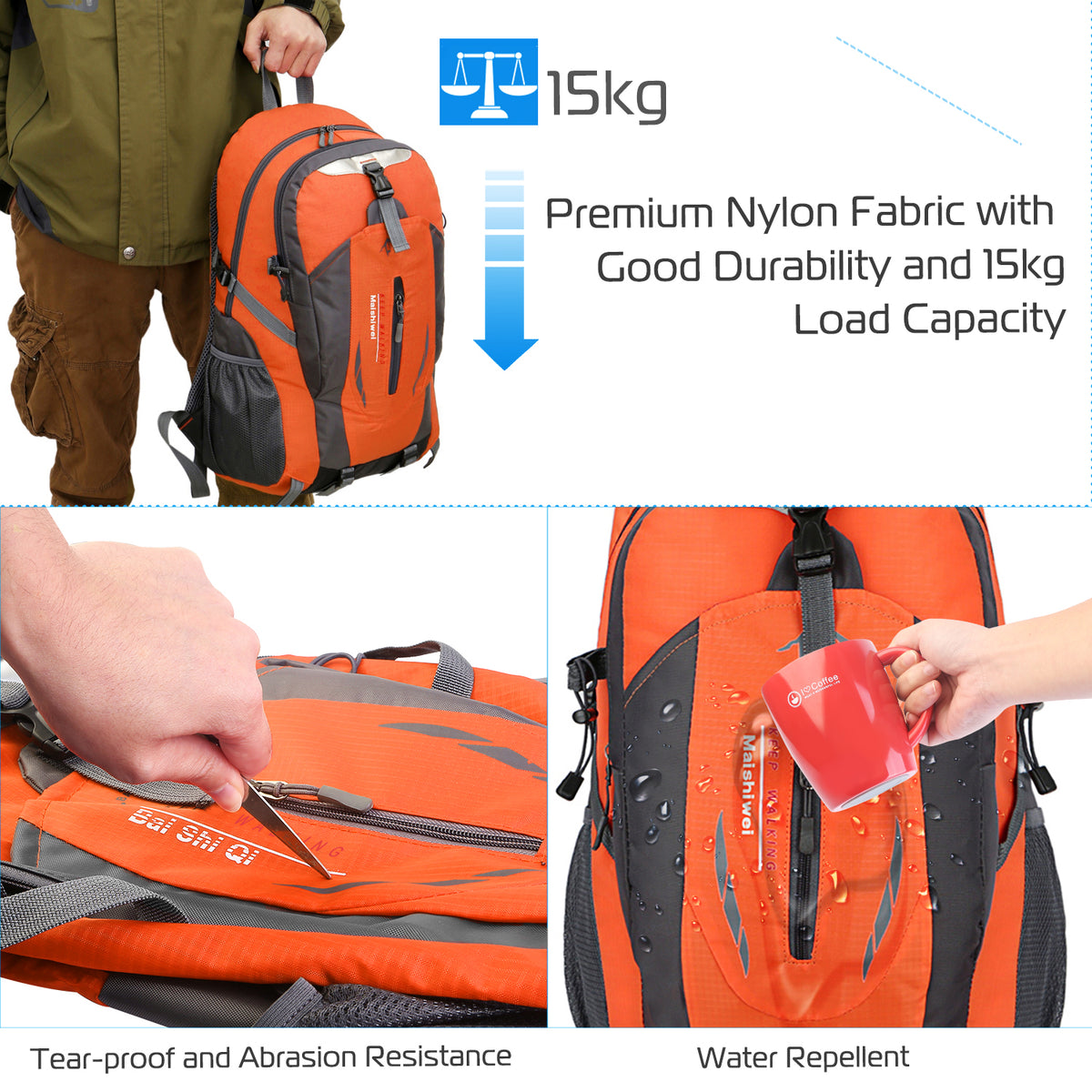 36L Water-Resistant Daypack