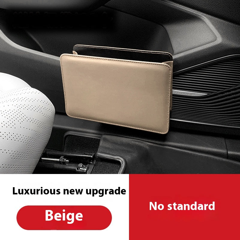 Leather Car Door Trash Bin