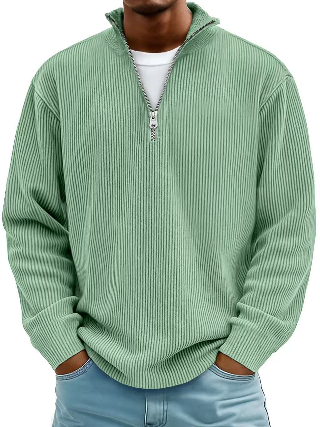 Men's Corduroy Quarter-Zip Pullover